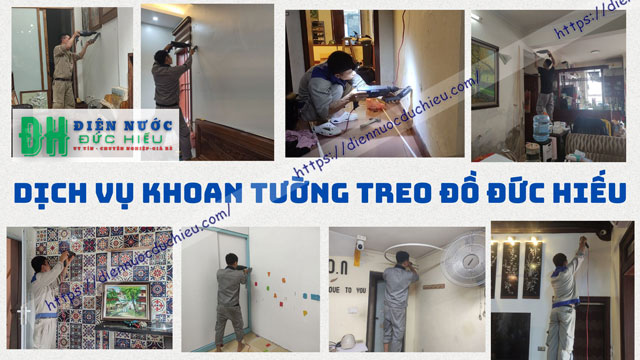 Thợ khoan tường tại Hà Nội: Chuyên nghiệp, không bụi, giá rẻ